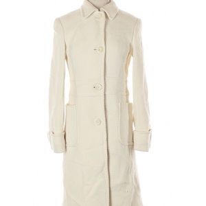 Express Ivory Wool Trench-coat